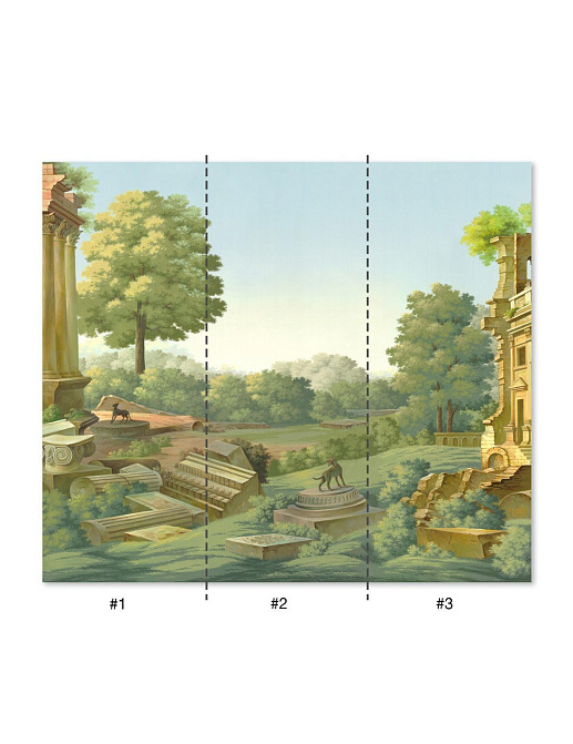 Обои Paul Montgomery Studio Fine Painted Wallpapers Bibiena