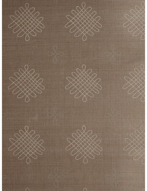 Обои Holland & Sherry Five Nations Printed Grasscloth Collection DEWP7227/Huron Scout