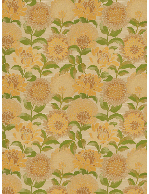 Ткань Fabricut Vignettes Vol.XIV Lemongrass Logic floral/Cornsilk