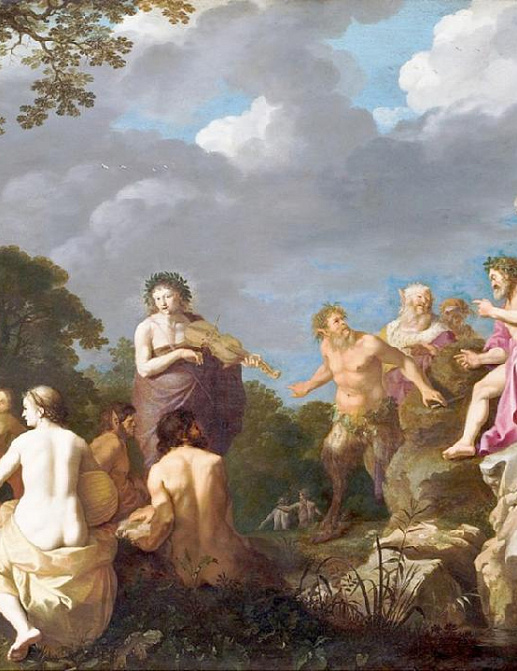 Панно и фотообои Affresco Фрески и фотообои Cornelis van Poelenburgh The Musical Contest between Apollo and Marsyas