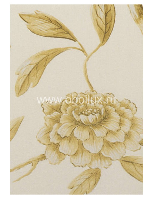 Обои Lewis & Wood Wide Width Wallpapers LW13392R/Jasper Peony Buttermilk Reverse