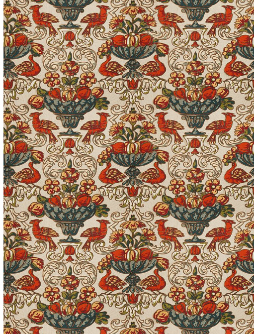 Ткань Fabricut Vignettes Vol.XIII Ruby Fanella/Multi