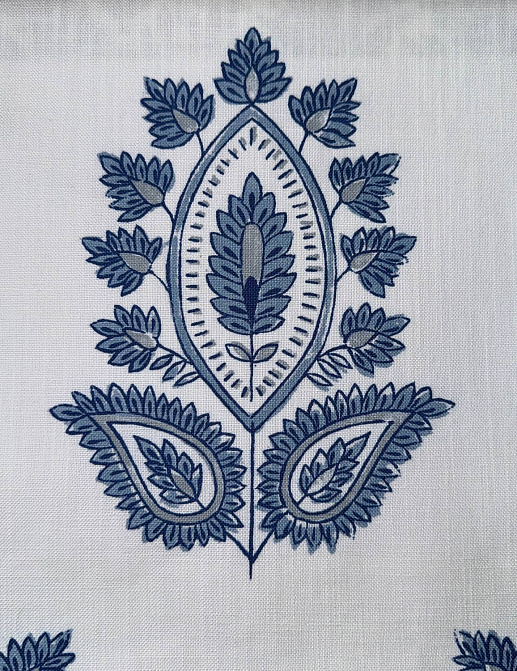 Ткань Galleria Arben Babur Bagru/Indigo