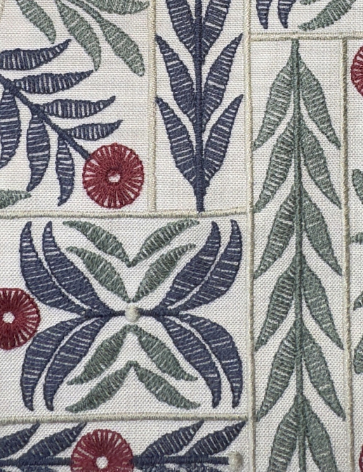 Ткань Galleria Arben Babur MughalGarden/Indigo/Cochineal