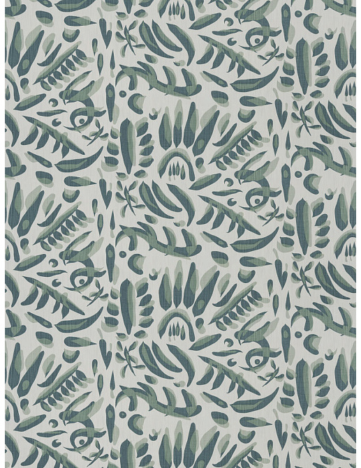 Ткань Fabricut Artfully Modern Watercolor StencilNouveau/Peacock