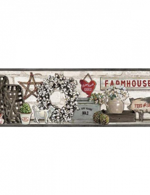 Бордюр York Rustic Living LG1300BD