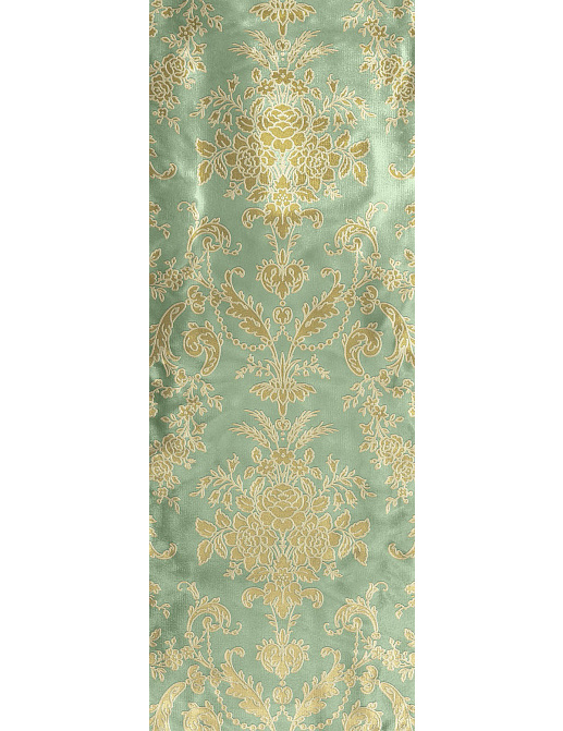 Обои Zuber Broderies 540/Arctique/Vert et or Pale