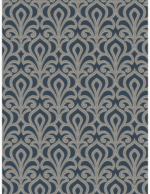 Ткань Fabricut Chromatics Vol.XXV Indigo Enjambment/Navy