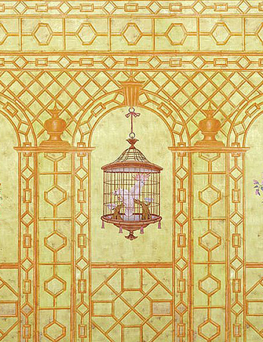 Обои Paul Montgomery Studio Fine Painted Wallpapers Treillage