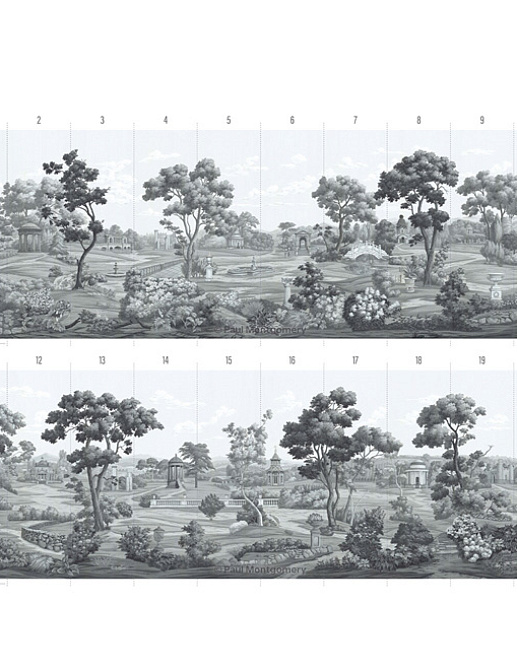 Обои Paul Montgomery Studio Book of Murals (Mural Sources) PN-750-EP1/Grisaille