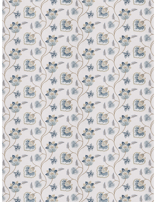 Ткань Fabricut Chromatics Vol.XXIV Navy Tilt floral/Marine