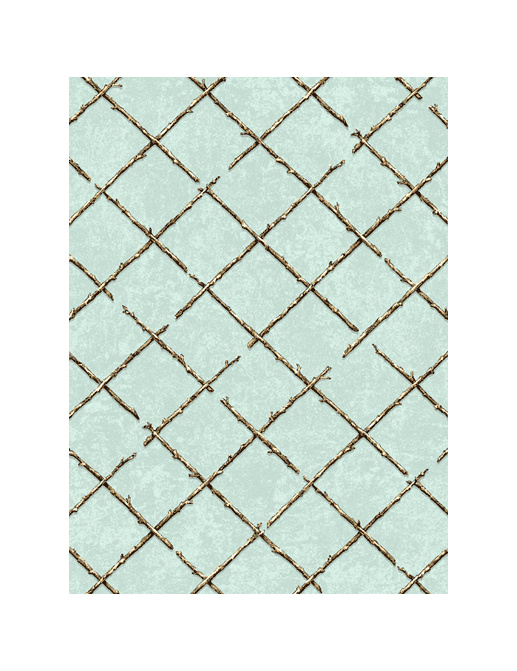 Обои Jaima Brown Retreat Twiggy-Robins-Egg-Blue