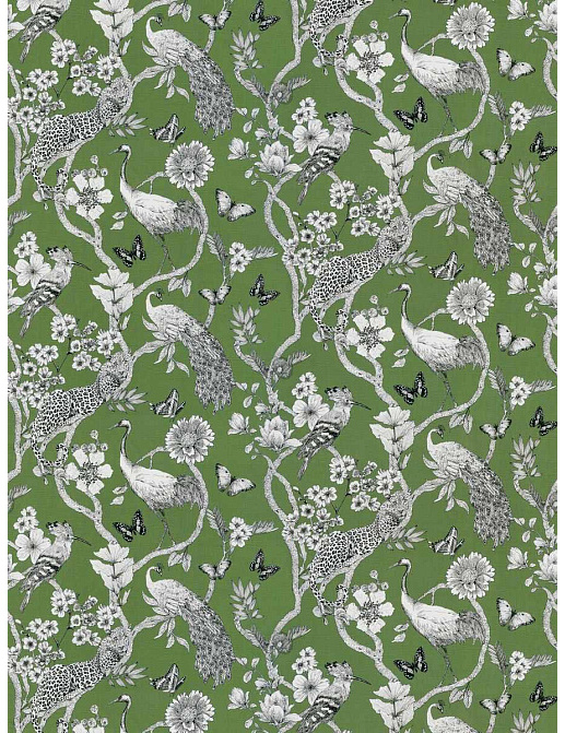 Ткань Trend Echo Citrus/Coral 05131/Green
