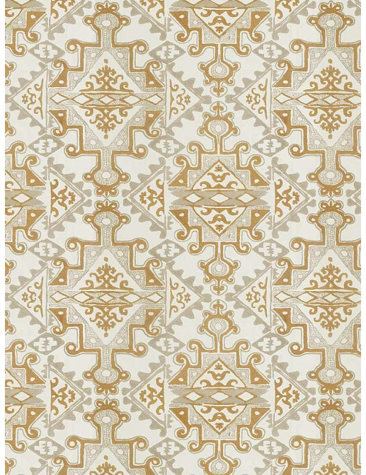 Ткань Fabricut Natural Nuances Vignettes Clay Feldiance/Mustard