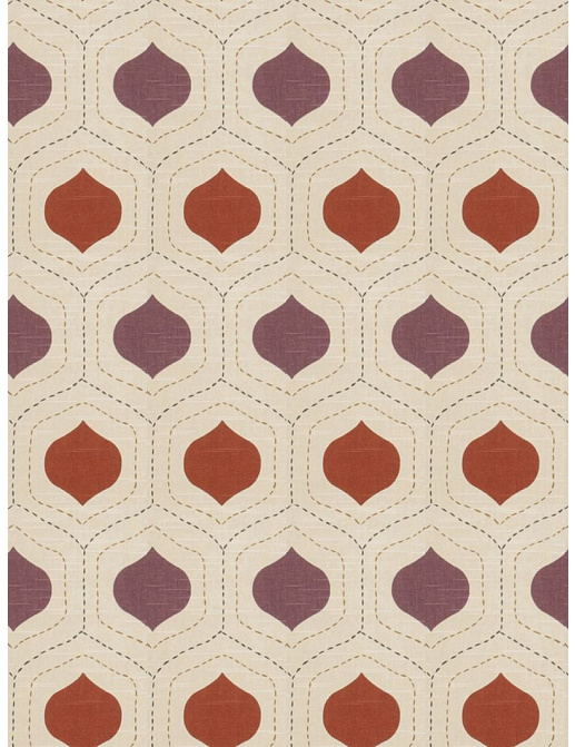 Ткань Fabricut Modern Nuances Lacquer Charlatans/Plum spice