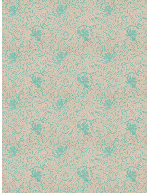 Ткань Fabricut Vignettes Vol.XIII Turquoise Ezana Crewel/Turquoise