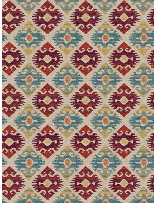 Ткань Fabricut Color Studio Vol.VIII Vermillion Far and wide/Carmine