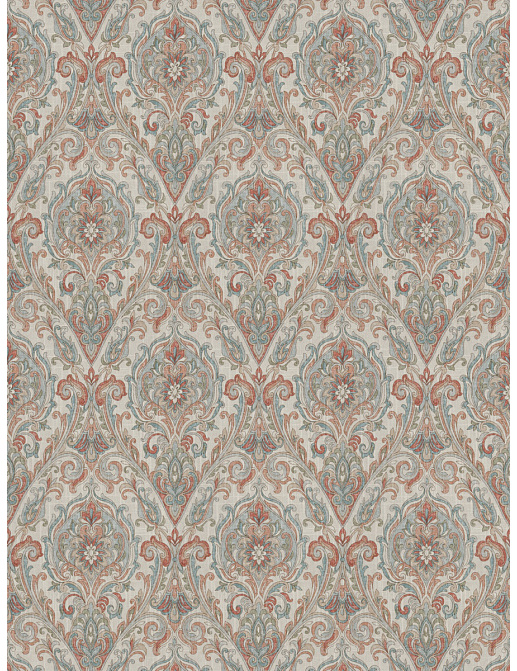 Ткань Fabricut Chromatics Vol.XXV Coral Allusion Damask/Cameo