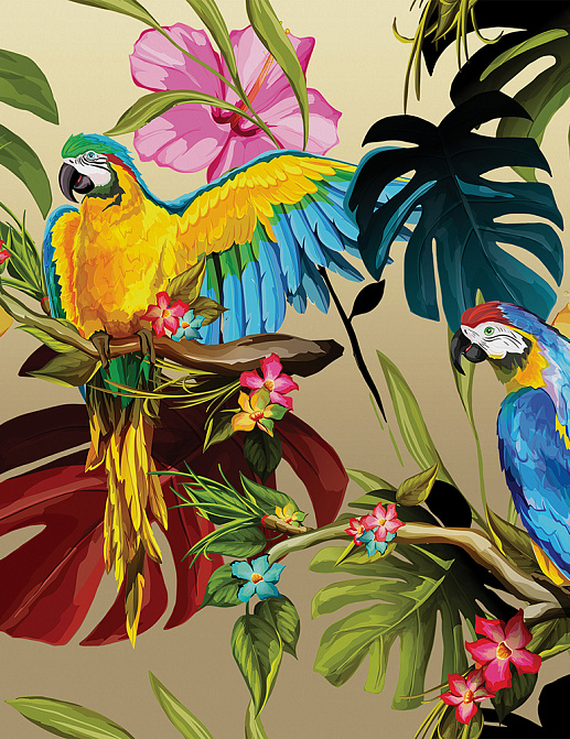 Панно и фотообои Yo2 Tropical Screens TS1.09/Gold