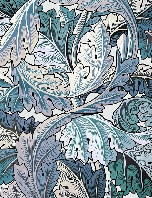 Панно и фотообои House Of Hackney London 1 Acanthus/Aegean Blue/Off White