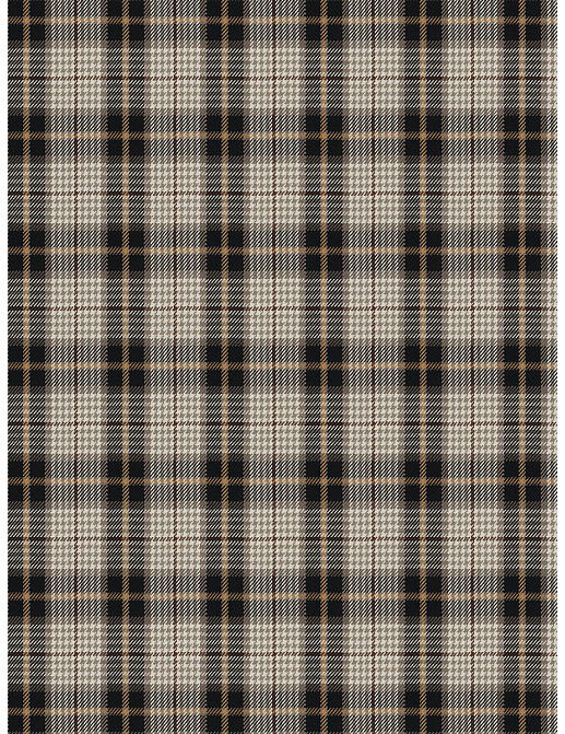 Ткань Fabricut Chromatics Vol.XXIII Charcoal Puran plaid/Coal