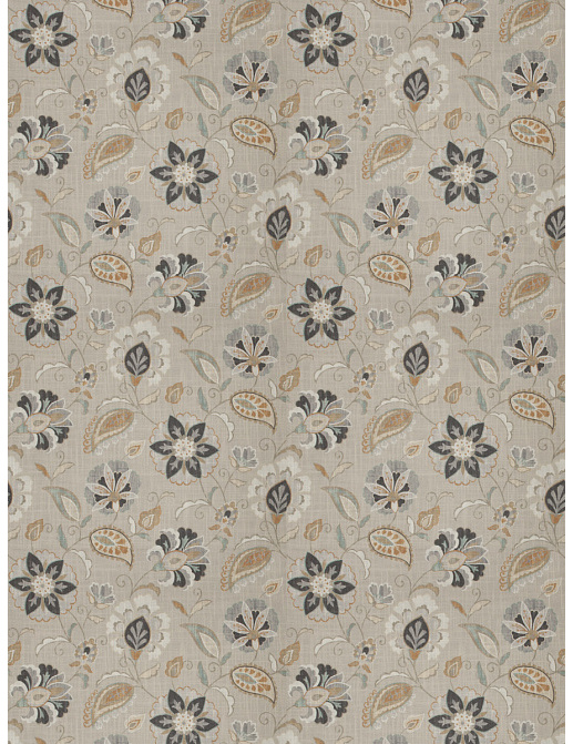 Ткань Fabricut Chromatics Vol.XXV Gilt Rondeau floral/Sahara