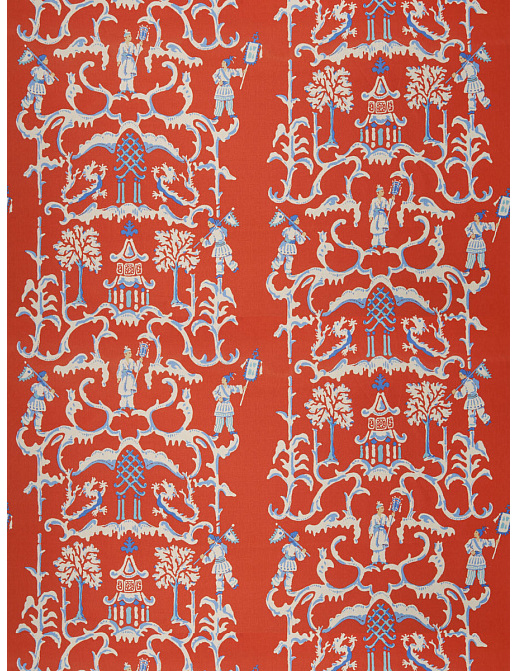 Ткань Stroheim Dana Gibson Prints II Folly/Persimmon