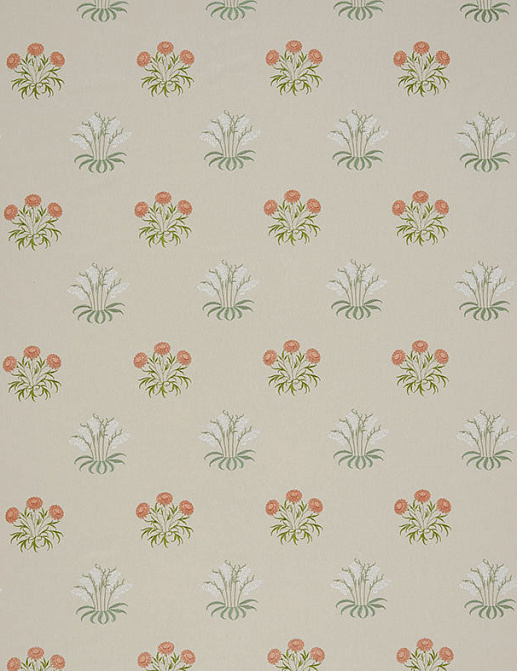 Ткань William Morris At Home Kelmscott Gardens Volume I Lily Flower Embroidery/Nettle