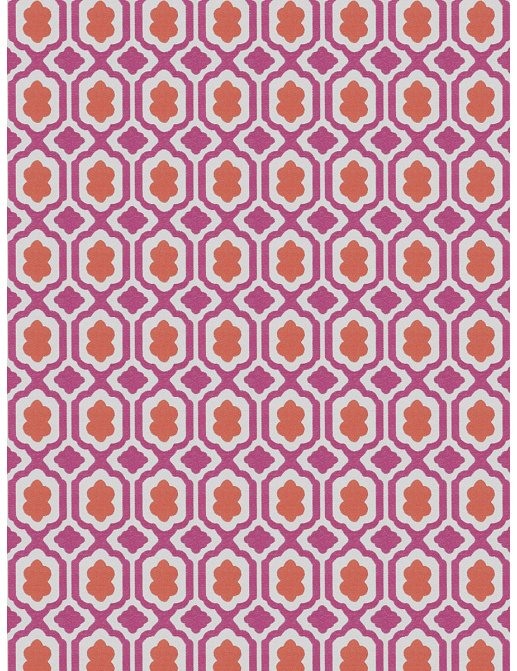 Ткань Stroheim Dana Gibson Coral Pink De Wolf/Fuchsia