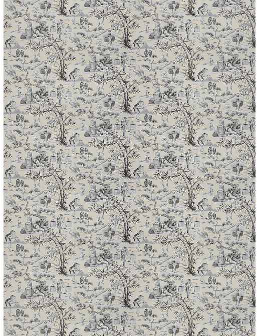Ткань Fabricut Chromatics Vol.XXIV Shale Blitz toile/Noir