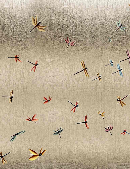 Панно и фотообои Misha Asia Dragonflies/White Gold