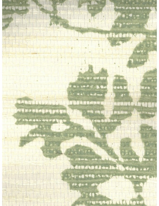 Обои Stroheim Silhouettes Wildflowers Jute/Green on Vanilla