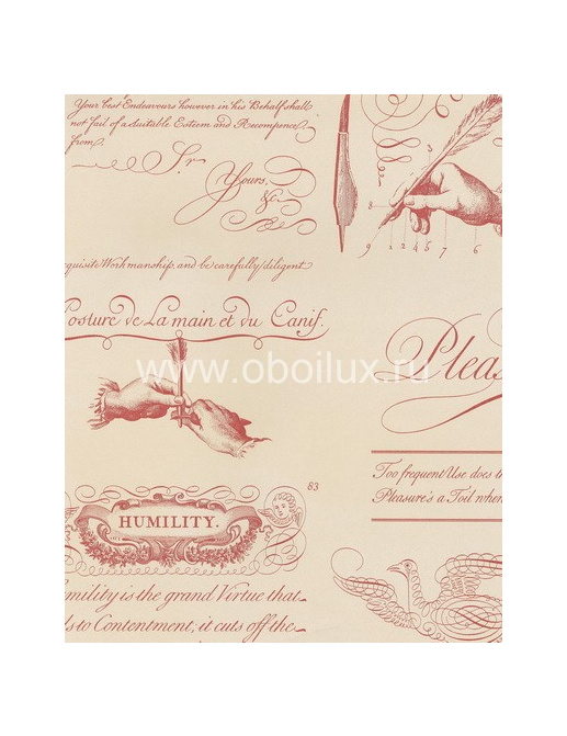 Обои Lewis & Wood Book I - Sporting & Character LW7788/Calligraphy Garnet
