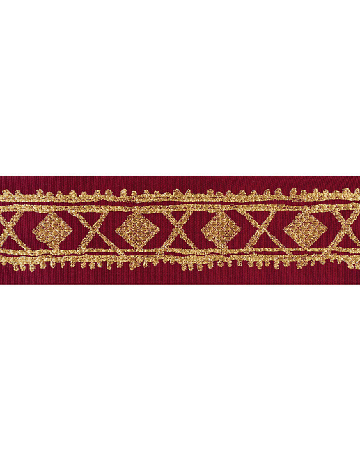 Тесьма Fabricut Isabelle De Borchgrave Trimmings Diamondmetallic/Gypsy