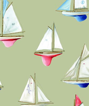 Ткань Thevenon Mon Beau Bateau 1950602