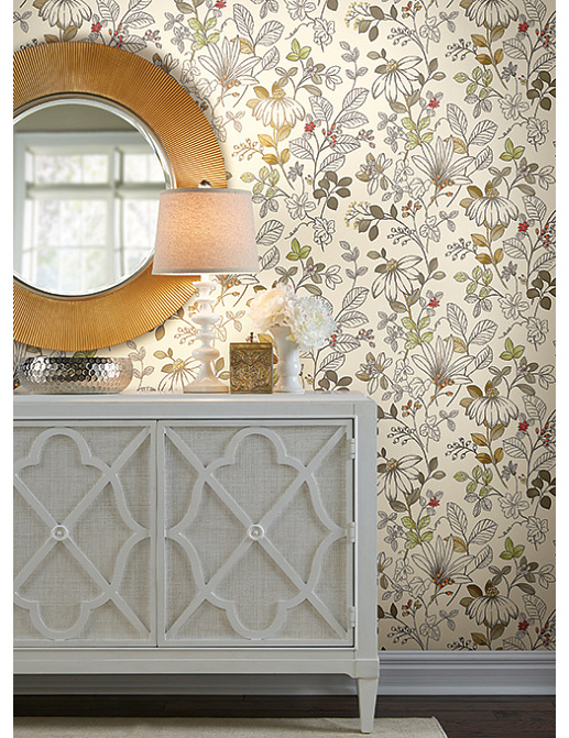 Обои York Silver Leaf II SL5627