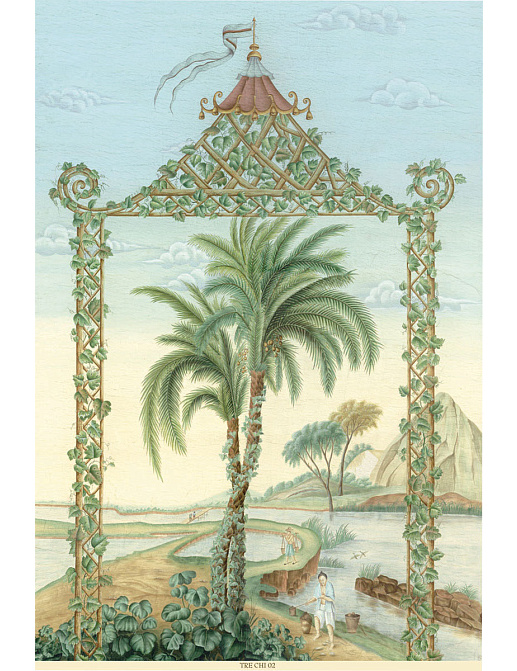 Панно и фотообои Iksel Scenic & Architectural Wallpapers Treillage Chinoiserie TRE CHI02