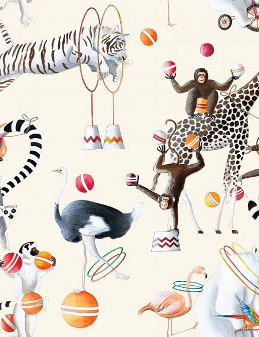 Ткань Thevenon La Jungle des Animaux/Circus Parade 2220601