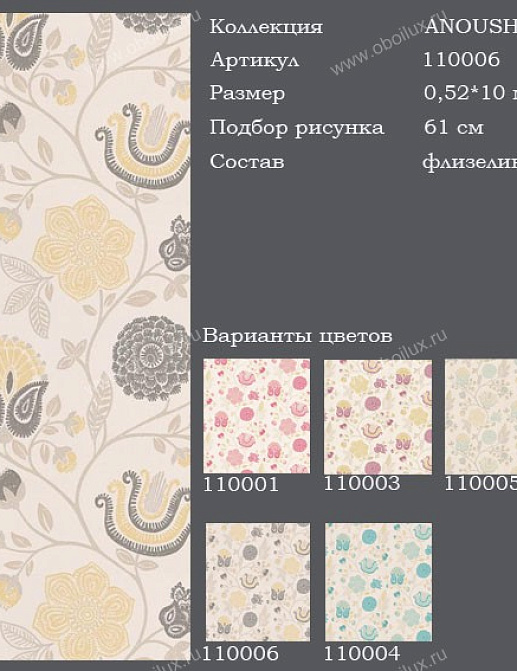 Обои Harlequin Anoushka 110006
