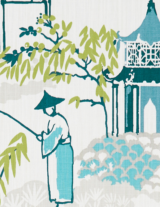 Ткань Clarke & Clarke Oriental Garden F1290/01