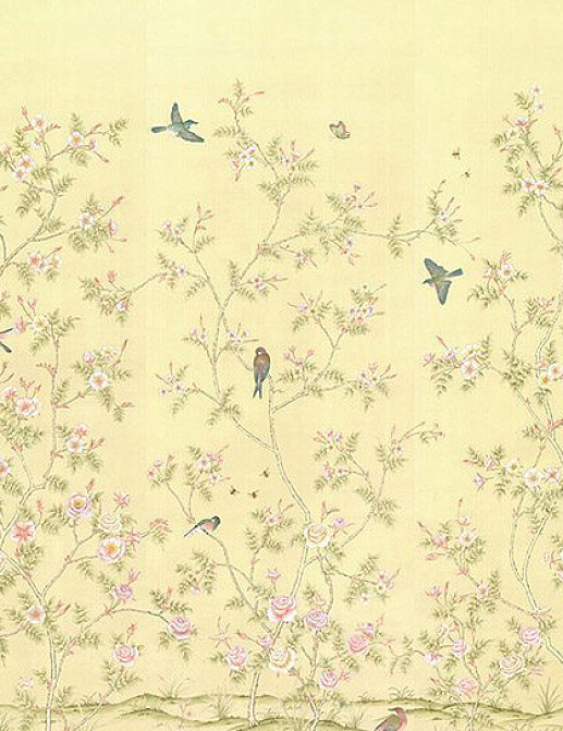Обои Paul Montgomery Studio Fine Painted Wallpapers Rose Garden