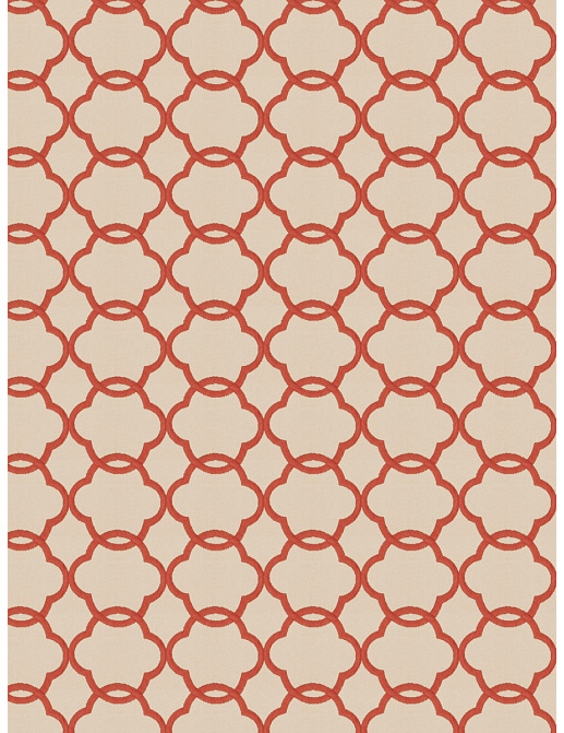 Ткань Fabricut Charlotte Moss Coral Carlotta/Persimmon
