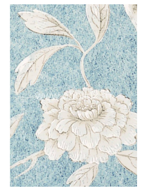 Обои Lewis & Wood Wide Width Wallpapers LW13321/Jasper Peony Lagoon Blue