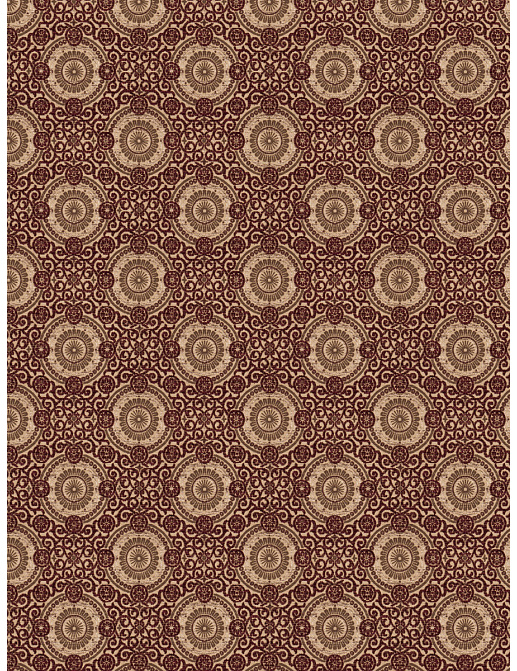 Ткань Stroheim Color Gallery Loganberry Raphael's medallion/Loganberry