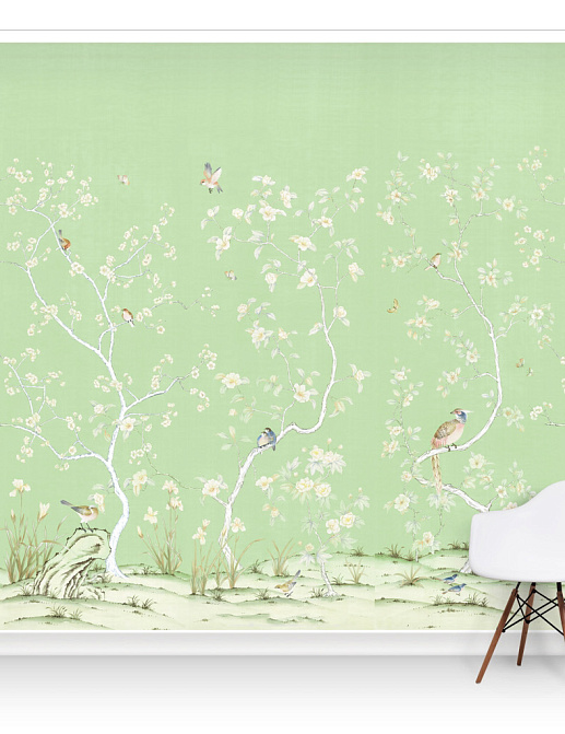 Обои Paul Montgomery Studio Murals For Unique Walls Lavena/Fern