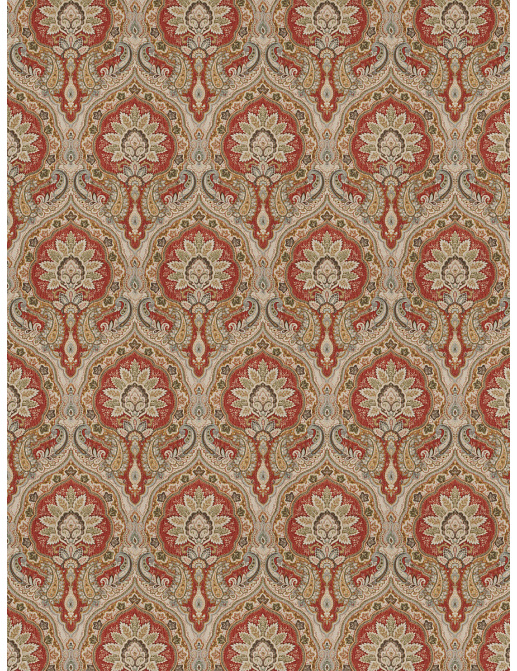 Ткань Fabricut Chromatics Vol.XXV Coral Cockney/Lava