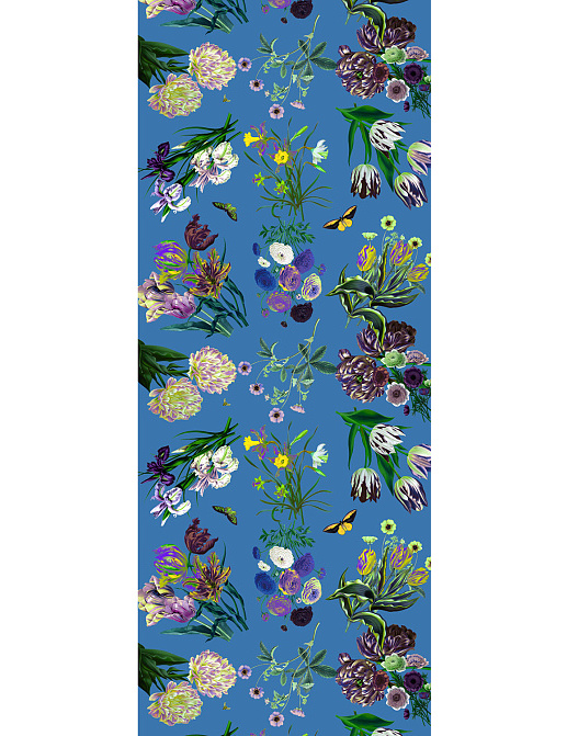 Обои Nicolette Mayer Royal Delft Flora-Fauna-Light-Blue