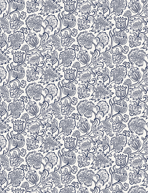 Ткань Blendworth Celia Birtwell Jacobean/Forget Me Not