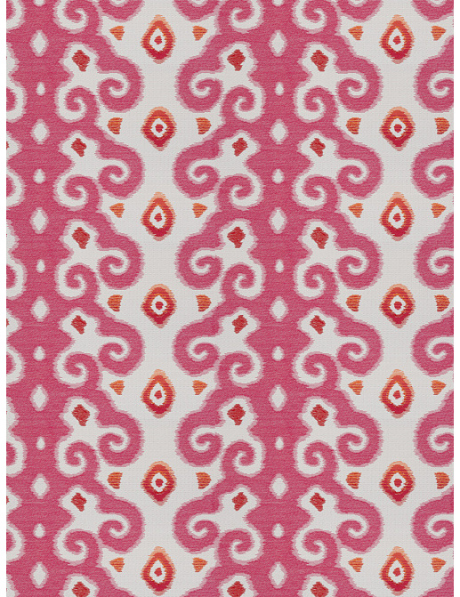 Ткань Stroheim Dana Gibson Coral Pink Bhutan/Fuchsia