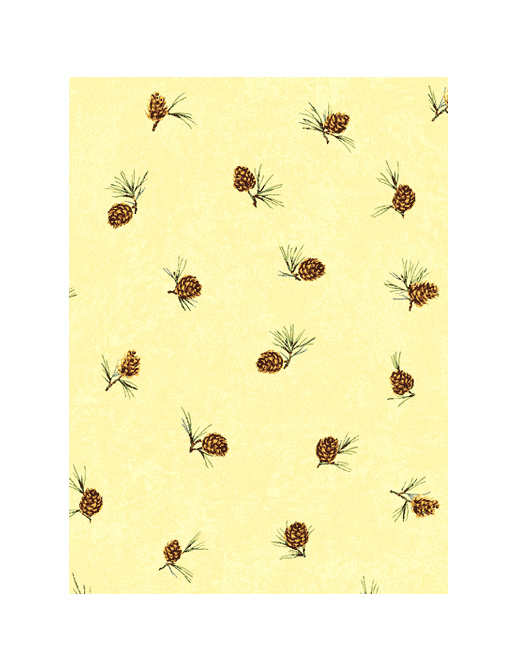Обои Jaima Brown Retreat Pine-Cone-Pale-Yellow